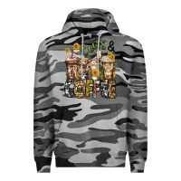 Slate Camo cows and coffee cups Premium Hoodie - Jasminsmagicworld