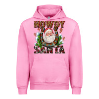 Fuchsia Pink howdy santa Urban Hoodie - AdoDesignShop