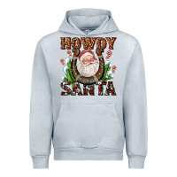 Heather Grey howdy santa Urban Hoodie - AdoDesignShop