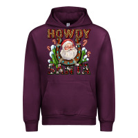 Mauve Wine howdy santa Urban Hoodie - AdoDesignShop