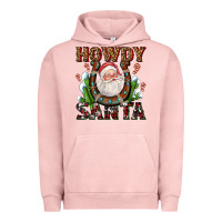Pigment Salmon howdy santa Urban Hoodie - AdoDesignShop