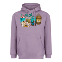 Lavender jesus coffee cups Heavyweight Hoodie - texasbilliewilder