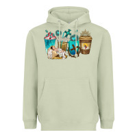Matcha jesus coffee cups Heavyweight Hoodie - texasbilliewilder