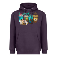 Plum jesus coffee cups Heavyweight Hoodie - texasbilliewilder