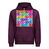 Mauve Wine plaster seamless pattern Urban Hoodie - BundleAndBundleShop