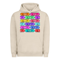 Pigment French Oak plaster seamless pattern Urban Hoodie - BundleAndBundleShop