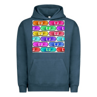 Pigment Midnight Navy plaster seamless pattern Urban Hoodie - BundleAndBundleShop