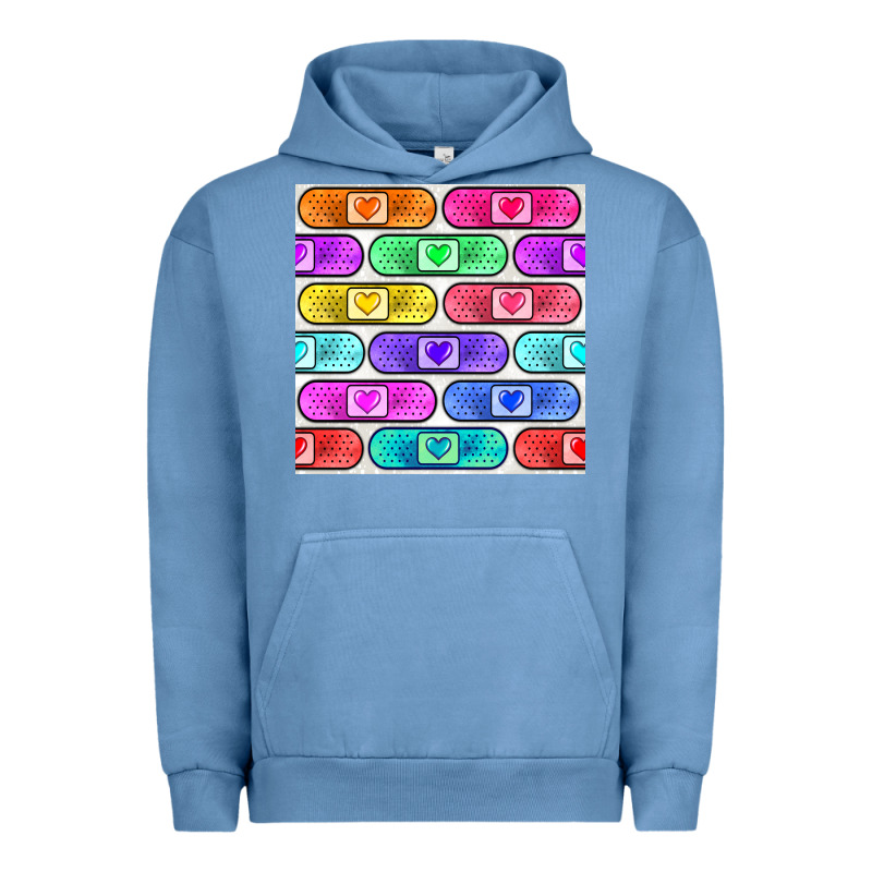 Plaster Seamless Pattern Urban Hoodie by BundleAndBundleShop | Teevron