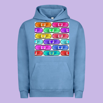 Plaster Seamless Pattern Urban Hoodie Designed By Bundleandbundleshop