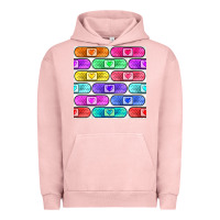 Pigment Salmon plaster seamless pattern Urban Hoodie - BundleAndBundleShop