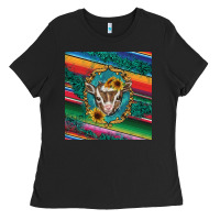 Black western baby goat Ladies Tee - BarkalooDesign
