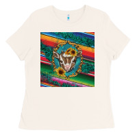 Bone western baby goat Ladies Tee - BarkalooDesign
