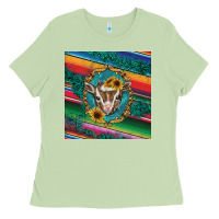 Matcha western baby goat Ladies Tee - BarkalooDesign