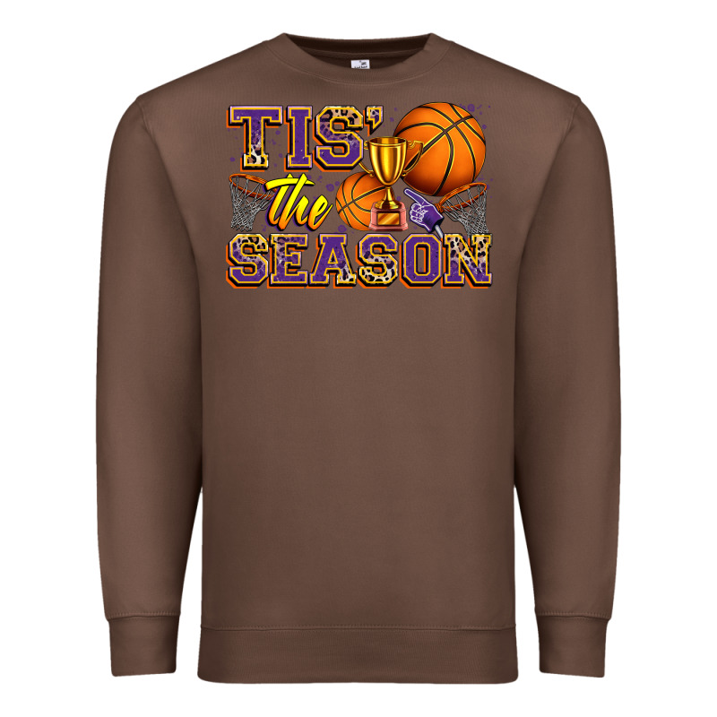 Tis' The Season Basketball Premium Sweatshirt by Zillion Design Studio | Teevron