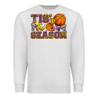 Oatmeal Heather tis' the season basketball Premium Sweatshirt - Zillion Design Studio