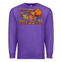 Purple tis' the season basketball Premium Sweatshirt - Zillion Design Studio