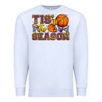 White tis' the season basketball Premium Sweatshirt - Zillion Design Studio