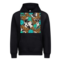 Black western turquoise seamless pattern Urban Hoodie - BundleAndBundleShop