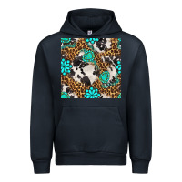 Navy western turquoise seamless pattern Urban Hoodie - BundleAndBundleShop