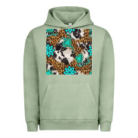 Pigment Oil Green western turquoise seamless pattern Urban Hoodie - BundleAndBundleShop