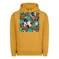 Pigment Peanut Butter western turquoise seamless pattern Urban Hoodie - BundleAndBundleShop