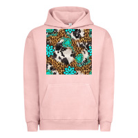 Pigment Salmon western turquoise seamless pattern Urban Hoodie - BundleAndBundleShop