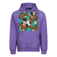 Tulip western turquoise seamless pattern Urban Hoodie - BundleAndBundleShop