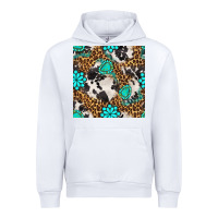 White western turquoise seamless pattern Urban Hoodie - BundleAndBundleShop