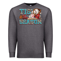 Charcoal Heather tis' the season baseball Premium Sweatshirt - Zillion Design Studio