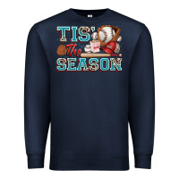 Navy tis' the season baseball Premium Sweatshirt - Zillion Design Studio