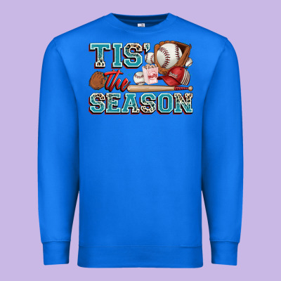 Tis' The Season Baseball Premium Sweatshirt Designed By Zillion Design Studio