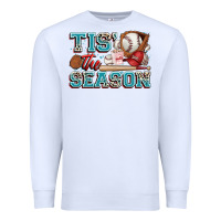 White tis' the season baseball Premium Sweatshirt - Zillion Design Studio