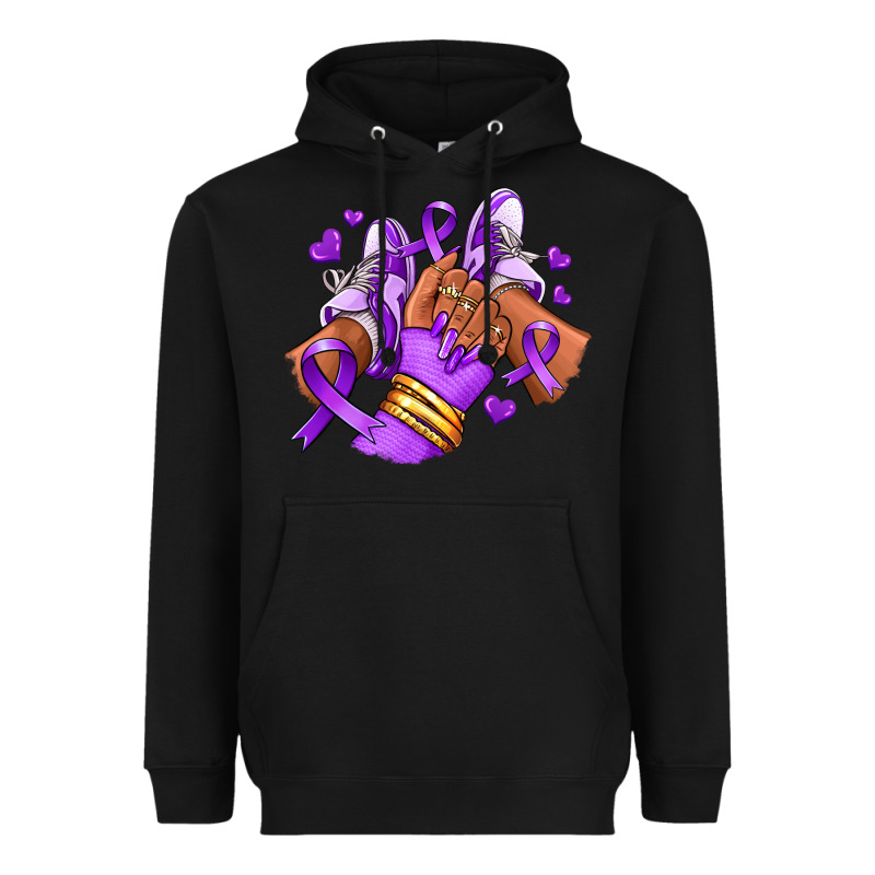 Domestic Violence Afro Girl Sneakers Heavyweight Hoodie by RanaPortraitStore | Teevron