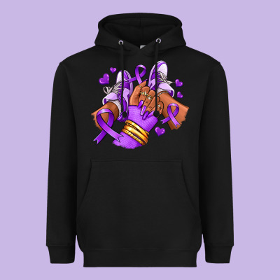 Heavyweight Hoodie domestic violence afro girl sneakers