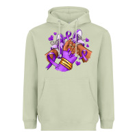 Matcha domestic violence afro girl sneakers Heavyweight Hoodie - RanaPortraitStore