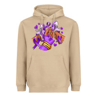 Mushroom domestic violence afro girl sneakers Heavyweight Hoodie - RanaPortraitStore