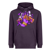 Plum domestic violence afro girl sneakers Heavyweight Hoodie - RanaPortraitStore