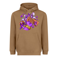 Toasted Coconut domestic violence afro girl sneakers Heavyweight Hoodie - RanaPortraitStore