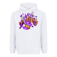 White domestic violence afro girl sneakers Heavyweight Hoodie - RanaPortraitStore