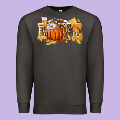 Love Nurse Fall Premium Sweatshirt Designed By Texasbilliewilder
