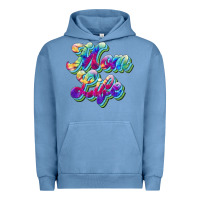Pigment Pebble Blue mom life Urban Hoodie - JahusDesignShop