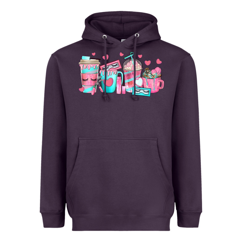 Lash Hustler Coffee Cups Heavyweight Hoodie by texasbilliewilder | Teevron