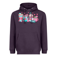 Plum lash hustler coffee cups Heavyweight Hoodie - texasbilliewilder