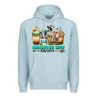 Blue Mist ocd obsessive cow disorder coffee cups Premium Hoodie - Jasminsmagicworld