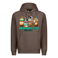 Coffee ocd obsessive cow disorder coffee cups Premium Hoodie - Jasminsmagicworld