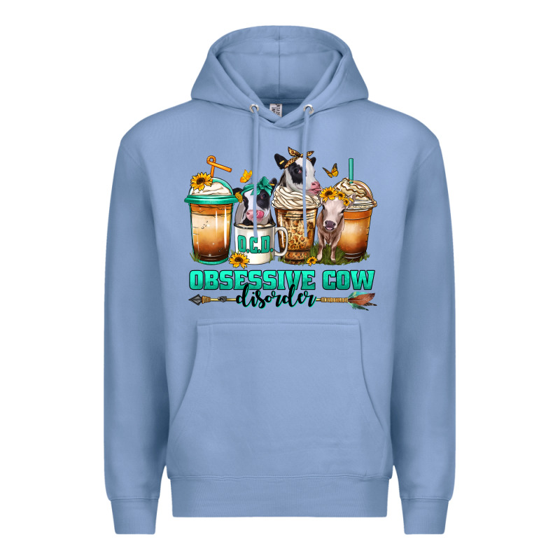 Ocd Obsessive Cow Disorder Coffee Cups Premium Hoodie by Jasminsmagicworld | Teevron