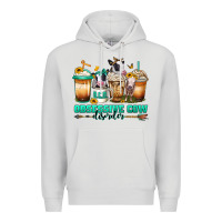 Dove Grey ocd obsessive cow disorder coffee cups Premium Hoodie - Jasminsmagicworld