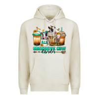 Oatmeal Heather ocd obsessive cow disorder coffee cups Premium Hoodie - Jasminsmagicworld
