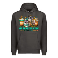 Smoke ocd obsessive cow disorder coffee cups Premium Hoodie - Jasminsmagicworld