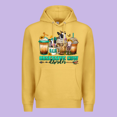Ocd Obsessive Cow Disorder Coffee Cups Premium Hoodie Designed By Jasminsmagicworld